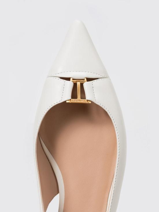 26SS 트윈셋 플랫 슈즈 261TCP036 00381 White - TWINSET