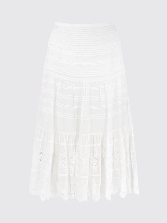 26SS 이자벨마랑에뚜왈 롱 스커트 JU0446FAD1J05E 20WH White - ISABEL MARANT ETOILE