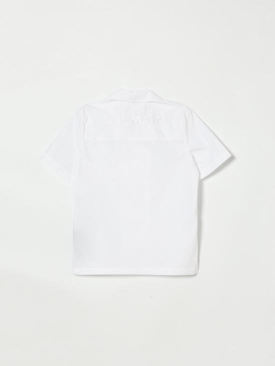 26SS [키즈] 발망 셔츠 BY5P41P0562 100 White - BALMAIN