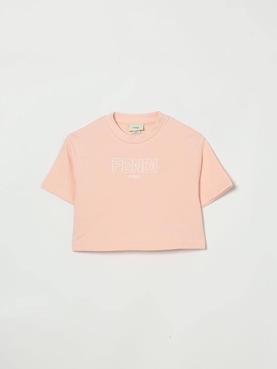 26SS [키즈] 펜디 티셔츠 JFI3905V0 F1UL9 Pink
