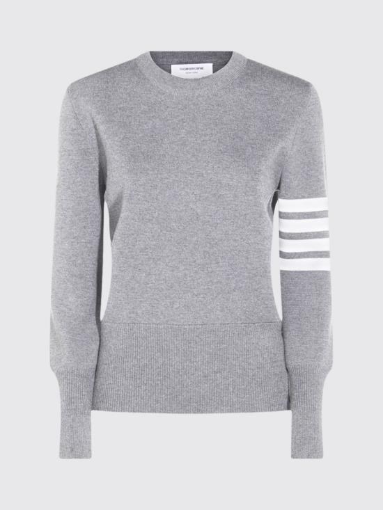 26SS 톰브라운 울 밀라노 스티치 클래식 4바 풀오버 니트 FKA239A00014 055 Grey - THOM BROWNE