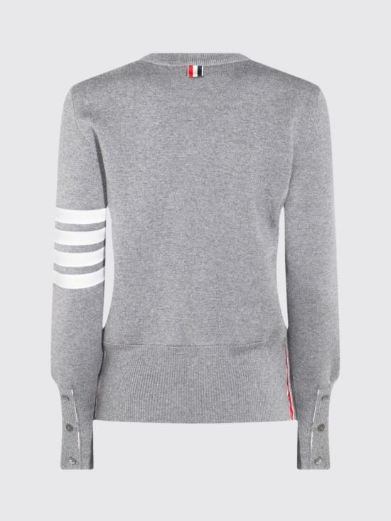 26SS 톰브라운 울 밀라노 스티치 클래식 4바 풀오버 니트 FKA239A00014 055 Grey - THOM BROWNE