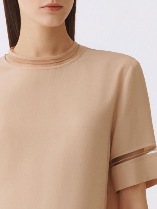 26SS 파비아나 필리피 반팔 티셔츠 TPD266F289L775 0157 Beige - FABIANA FILIPPI