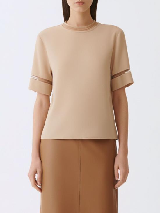 26SS 파비아나 필리피 반팔 티셔츠 TPD266F289L775 0157 Beige