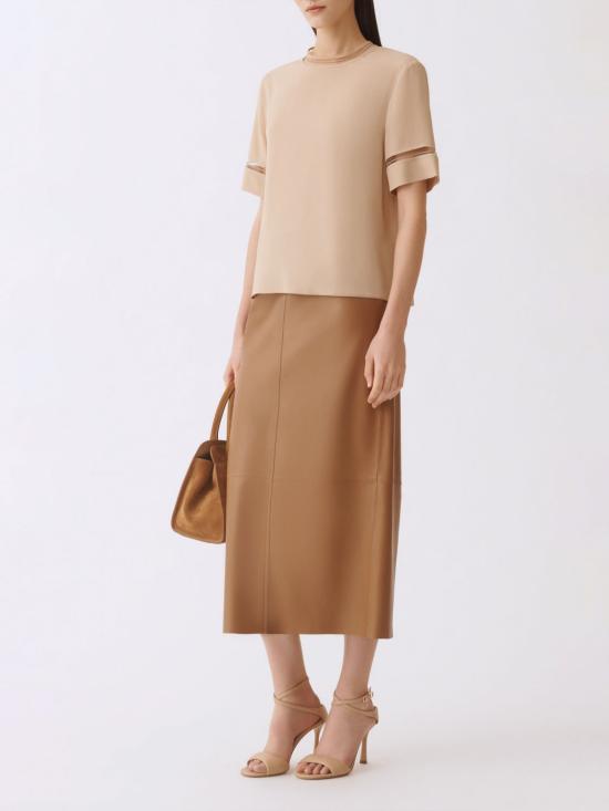 26SS 파비아나 필리피 반팔 티셔츠 TPD266F289L775 0157 Beige - FABIANA FILIPPI