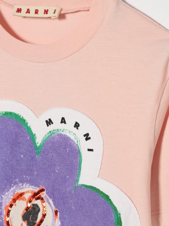 26SS [키즈] 마르니 티셔츠 M01672M00HZ 0M351 Pink - MARNI