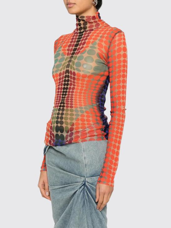 26SS 장 폴 고티에 긴팔 티셔츠 2601WTO445M018P 271540 Red - JEAN PAUL GAULTIER