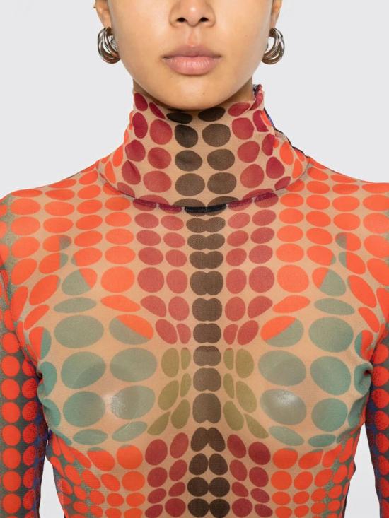 26SS 장 폴 고티에 긴팔 티셔츠 2601WTO445M018P 271540 Red - JEAN PAUL GAULTIER