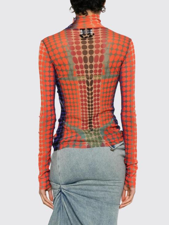 26SS 장 폴 고티에 긴팔 티셔츠 2601WTO445M018P 271540 Red - JEAN PAUL GAULTIER