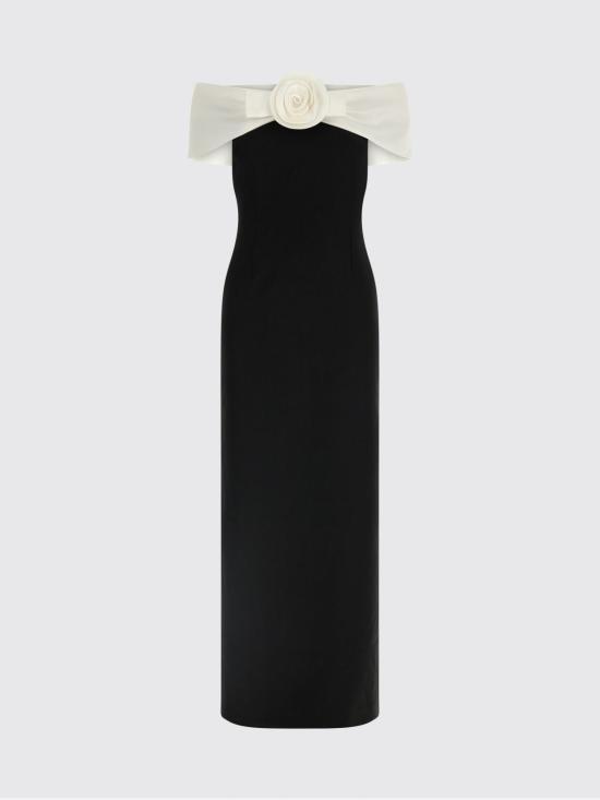 26SS 셀프 포트레이트 롱 원피스 RS26180XB BLACK White - SELF PORTRAIT