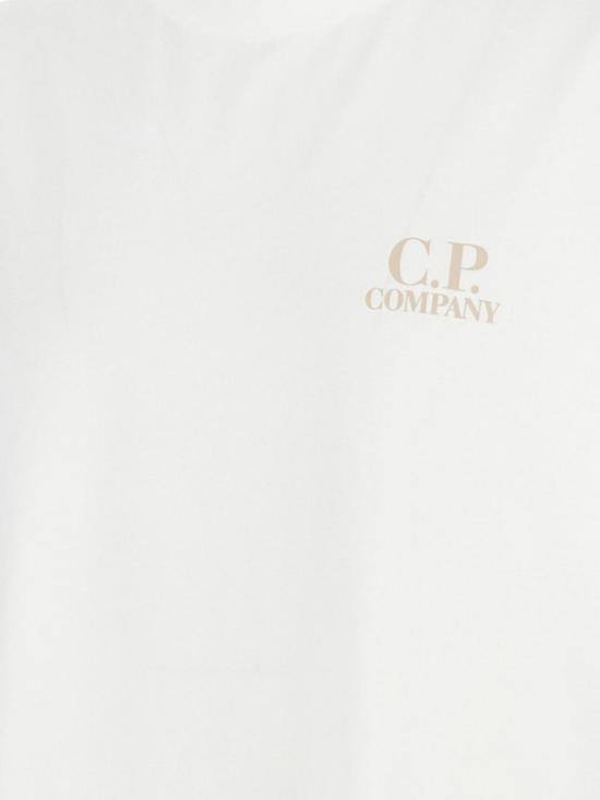 26SS 씨피 컴퍼니 30/1 저지 숏슬리브 로고 티셔츠 20CMTS086A005100W 103 White - C.P. COMPANY