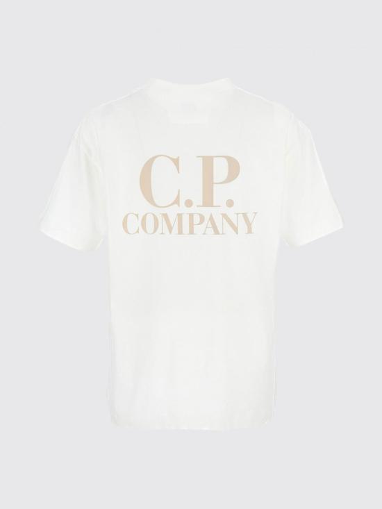 26SS 씨피 컴퍼니 30/1 저지 숏슬리브 로고 티셔츠 20CMTS086A005100W 103 White - C.P. COMPANY