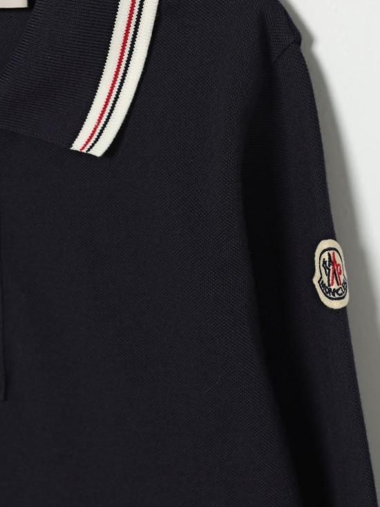 26SS [키즈] 몽클레어 폴로 셔츠 8B000018496W 778 Blue - MONCLER