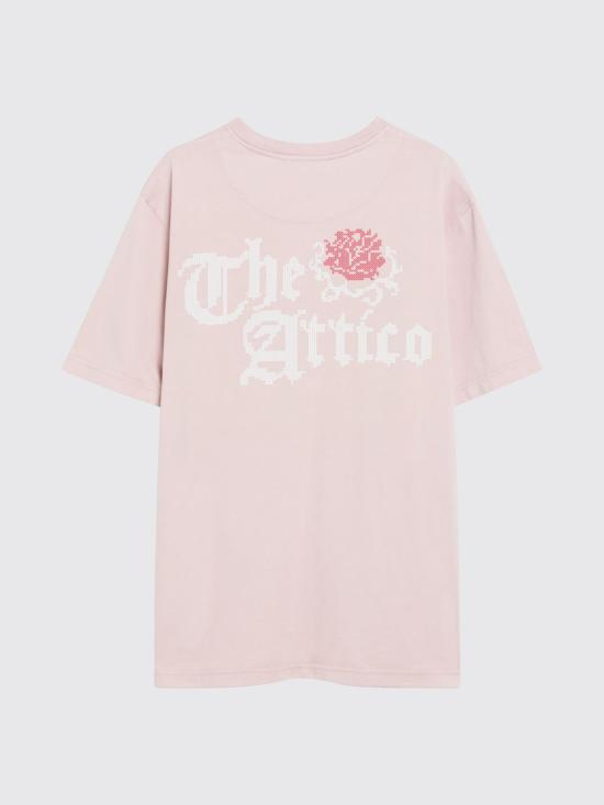 26SS 디 아티코 반팔 티셔츠 260WCT0035JJJ025PC 093 Pink - THE ATTICO