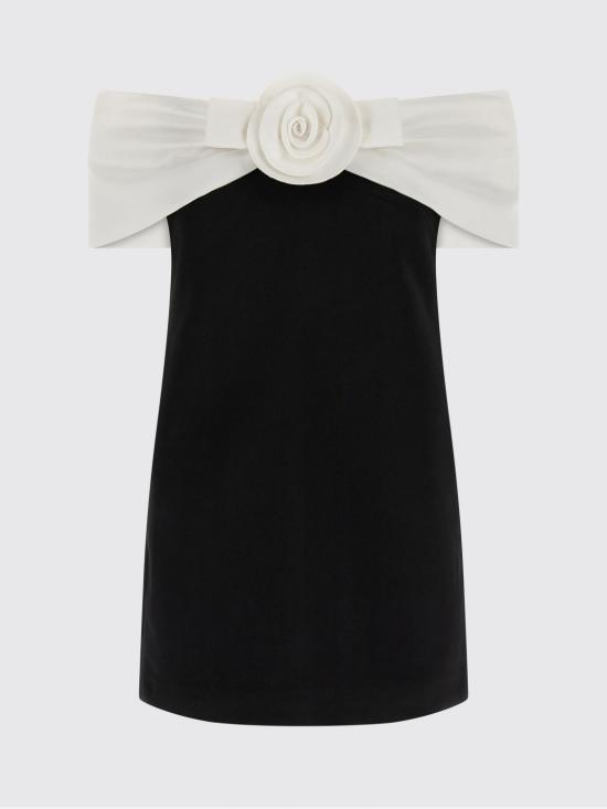 26SS 셀프 포트레이트 롱 원피스 RS26180SB BLACK White - SELF PORTRAIT