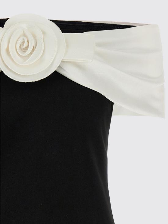 26SS 셀프 포트레이트 반팔 티셔츠 RS26180TB BLACK White - SELF PORTRAIT