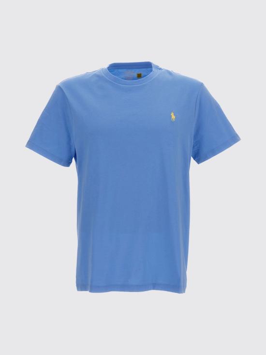 26SS 폴로 랄프로렌 포니로고 자수 반팔 티셔츠 710671438 526 Blue 1 - POLO RALPH LAUREN