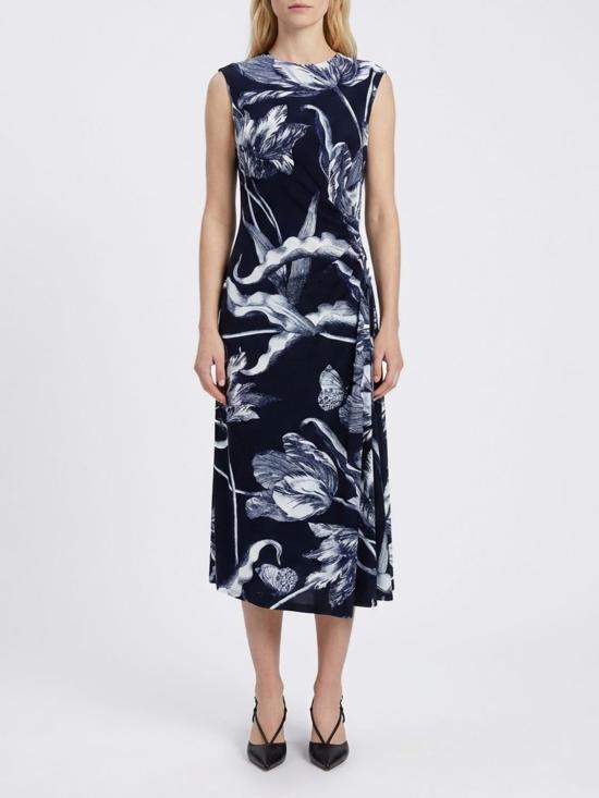 26SS 에르뎀 롱 원피스 PS26JRD920064014 BOTANICAL Blue