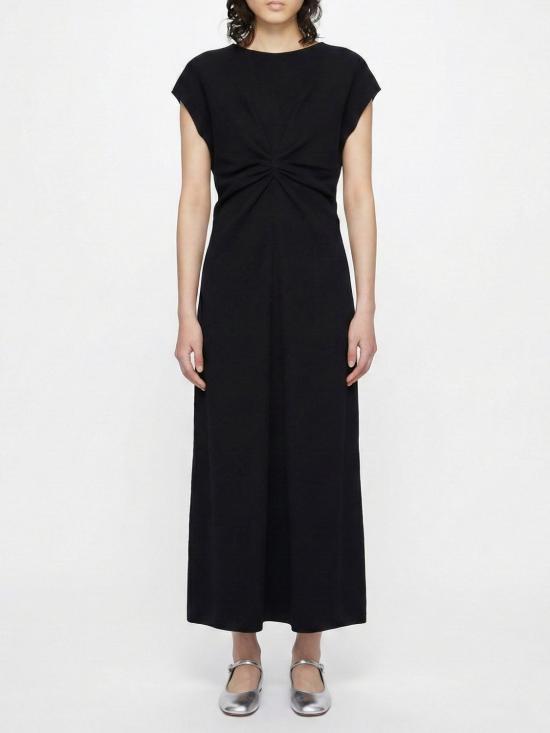 26SS 토템 롱 원피스 261WRD1103FB0568 001 Black