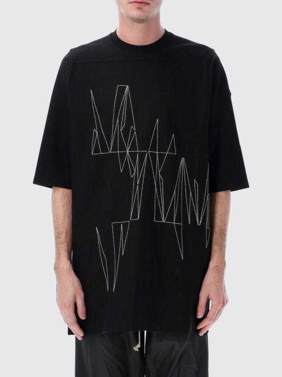 26SS 몽클레어 반팔 티셔츠 MU01F8C0489B7R 999 Black