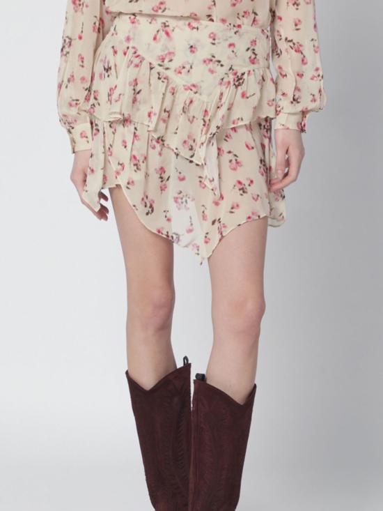 26SS 이자벨마랑에뚜왈 미디 스커트 JU0486FAD1J08E 90BE Beige - ISABEL MARANT ETOILE