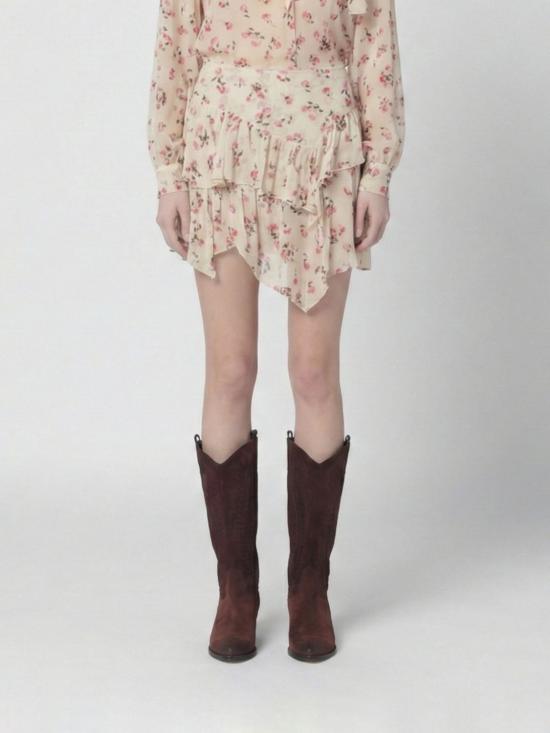 26SS 이자벨마랑에뚜왈 미디 스커트 JU0486FAD1J08E 90BE Beige