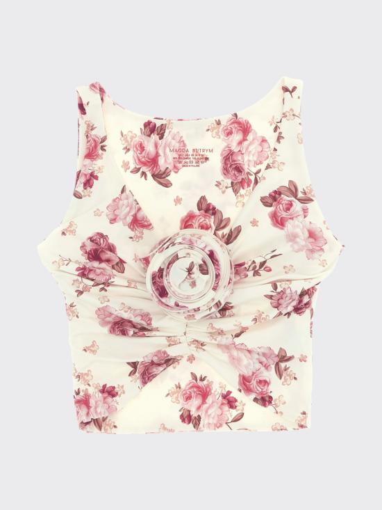 26SS 마그다뷰트림 민소매 티셔츠 603426 CREAM Multicolor - MAGDA BUTRYM