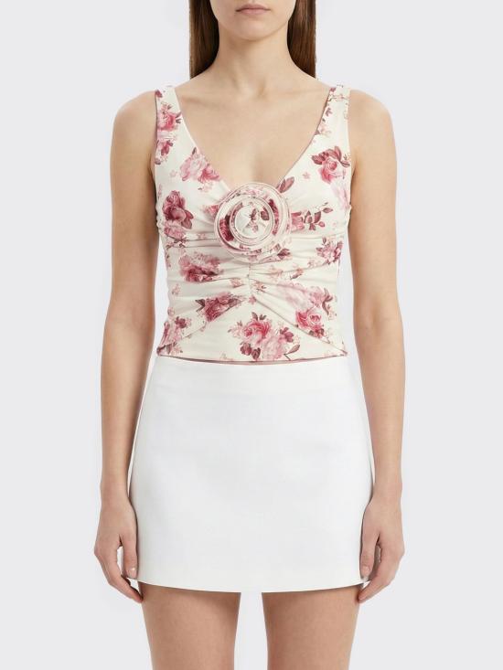 26SS 마그다뷰트림 민소매 티셔츠 603426 CREAM Multicolor