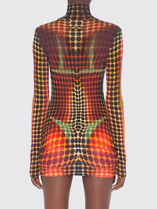 26SS 장 폴 고티에 숏 원피스 2601WTO445M018P 155060 Orange - JEAN PAUL GAULTIER