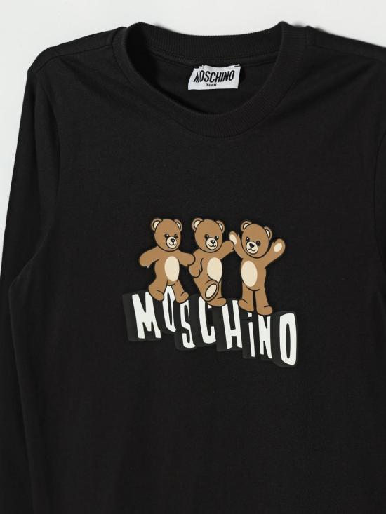 26SS [키즈] 모스키노 티셔츠 HWO00JLAA17 60100 Black - MOSCHINO