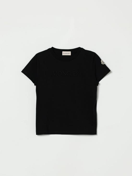 26SS [키즈] 몽클레어 티셔츠 8C0000989AT9 999 Black