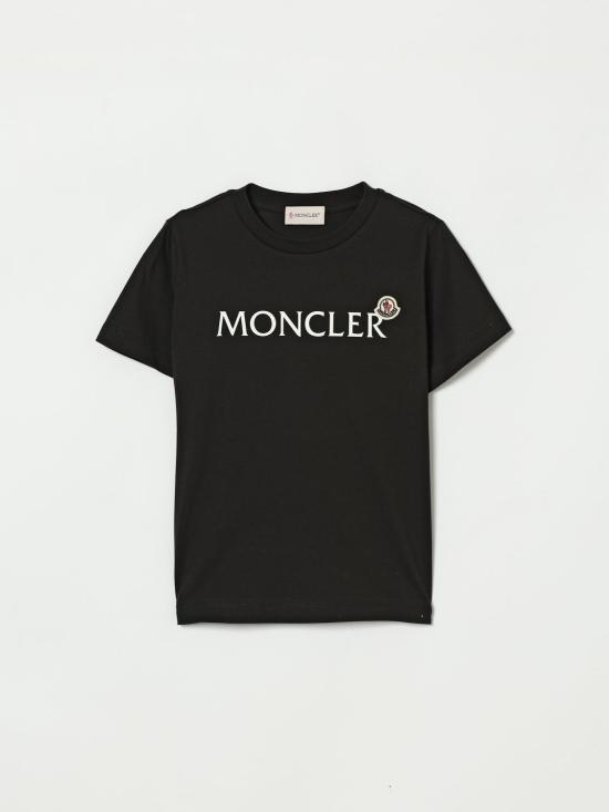 26SS [키즈] 몽클레어 티셔츠 8C0001089AFV 999 Black