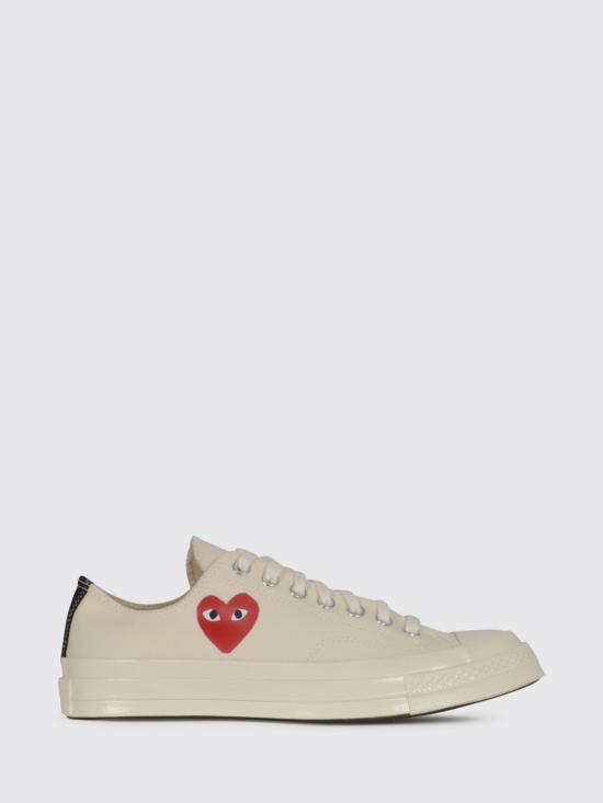 26SS 꼼데가르송 플레이 X 컨버스 스니커즈 K128001 2 Beige