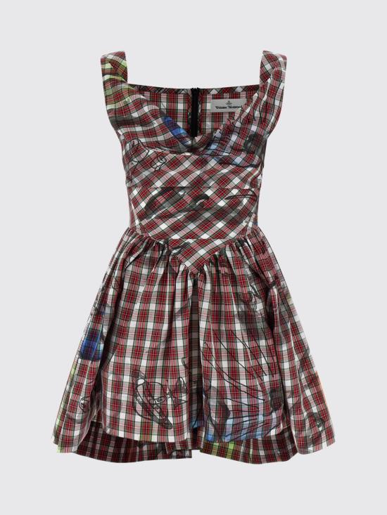 26SS 비비안웨스트우드 롱 원피스 1101039HW01D3 O305 Red - VIVIENNE WESTWOOD