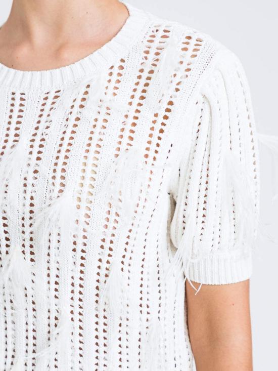 26SS 트윈셋 반팔 티셔츠 261TP3291 00059 Pearl - TWINSET