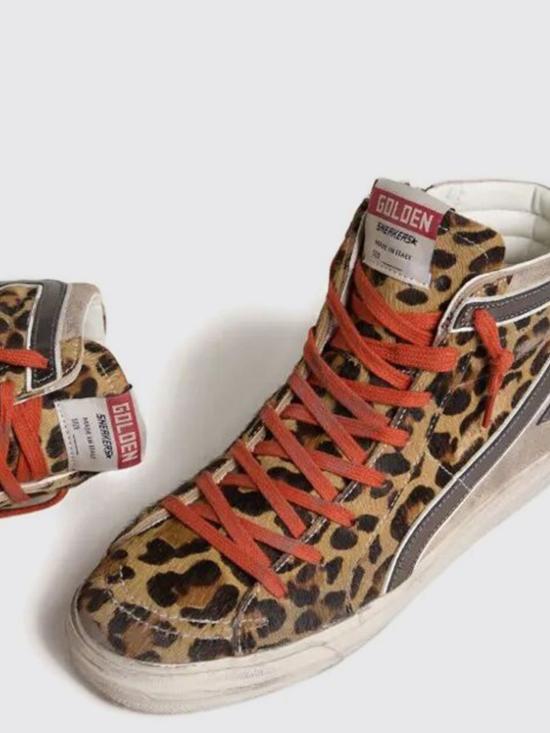 26SS 골든구스 슬라이드 하이 스니커즈 GWF00116F008006 15860 Beige - GOLDEN GOOSE