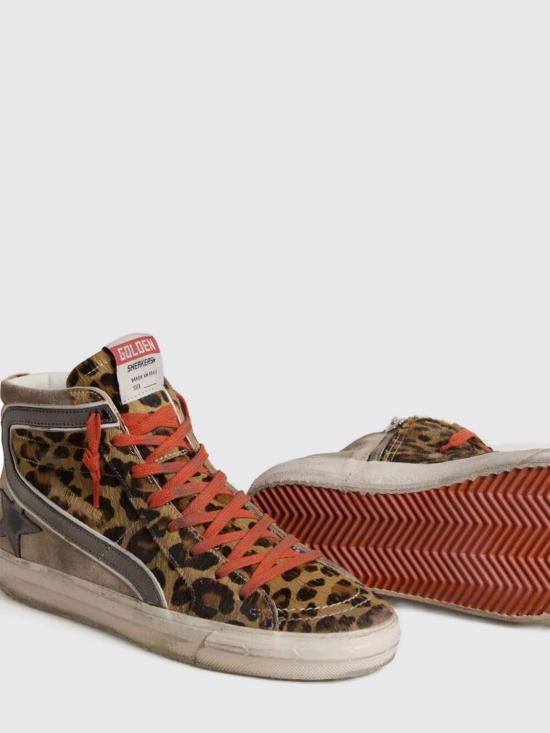 26SS 골든구스 슬라이드 하이 스니커즈 GWF00116F008006 15860 Beige - GOLDEN GOOSE