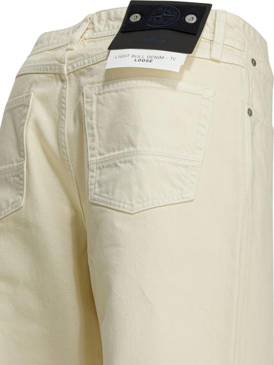 26SS 스톤 아일랜드 스트레이트 팬츠 J100006S0J24V0093 White - STONE ISLAND
