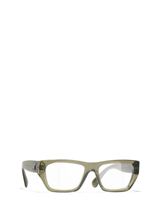 26FW 샤넬 안경 CH3495 1742 CRYSTAL OLIVE - CHANEL