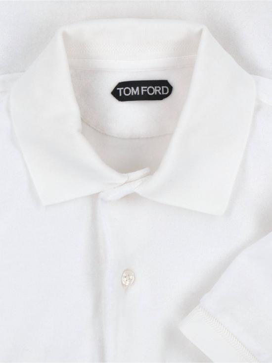 26SS 톰포드 폴로 티셔츠 JPS003JMC079WAB WHITE DOM - TOMFORD