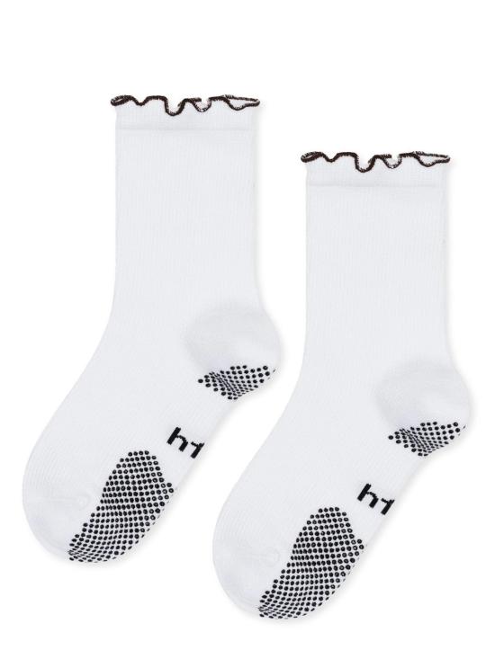  한셀 프롬 바젤 양말 써멀 러플 스포티 그립 크루삭스 레드 - HANSEL FROM BASEL