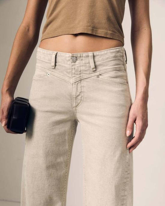  르장 데님 팬츠 Le Jean 셀레나 크롭 커프 진 - LE JEAN