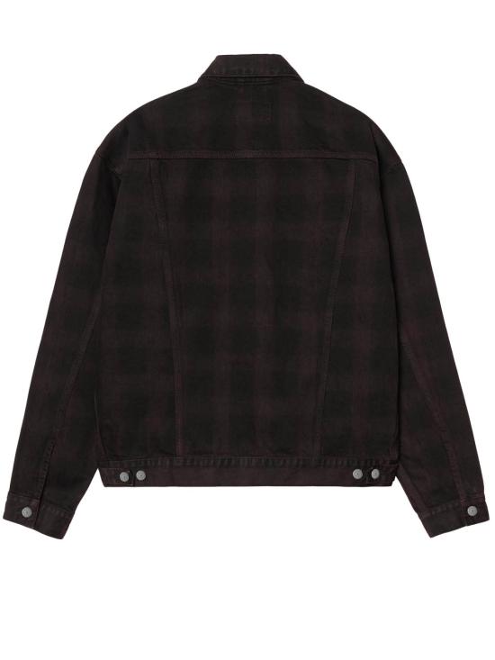 26SS 칼하트 WIP 데님 자켓 I0362663HVGD EVERSON PRINT BLACK PALISANDER GARMENT DYED DOM - CARHARTT WIP