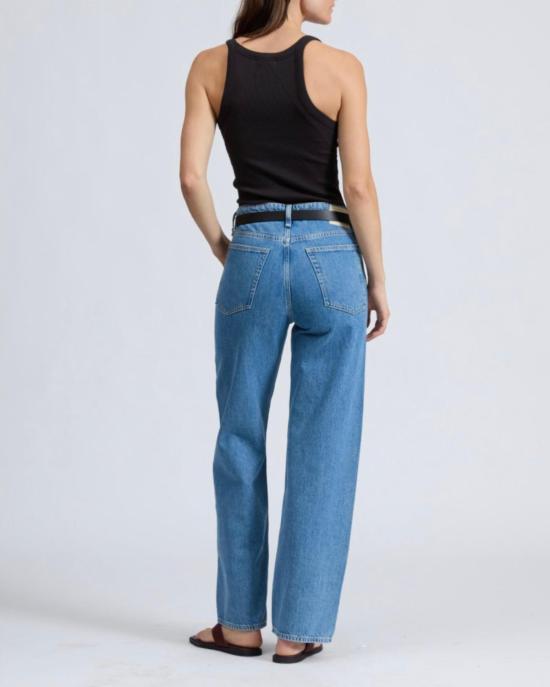  랙앤본 민소매 티셔츠 Rag & Bone The Essential Rib Wide String Tank Black - RAG & BONE