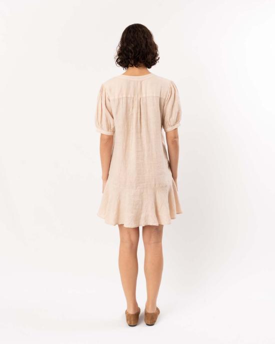  벨벳 미디 스커트 메도우 드레스 샌드 캐슬 - VELVET