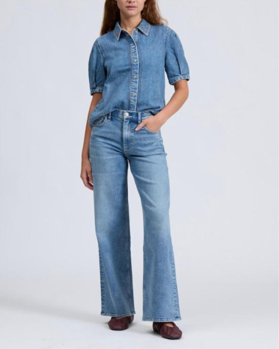  랙앤본 데님 팬츠 Rag & Bone Flexi Andi 풀 와이드 레그 진 리옹