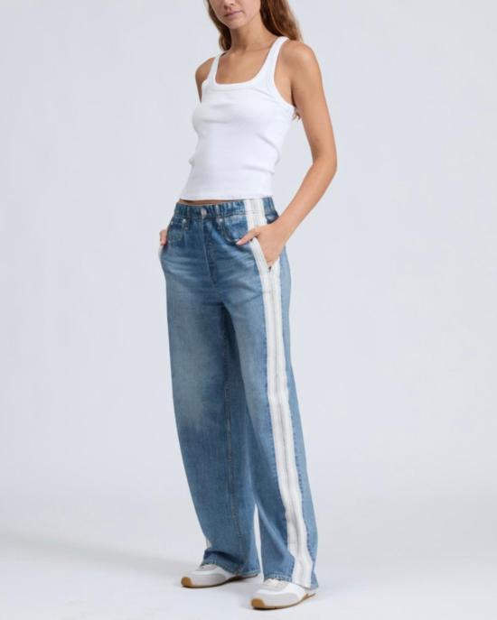  랙앤본 민소매 티셔츠 Rag & Bone Essential Rib Wide String Tank White