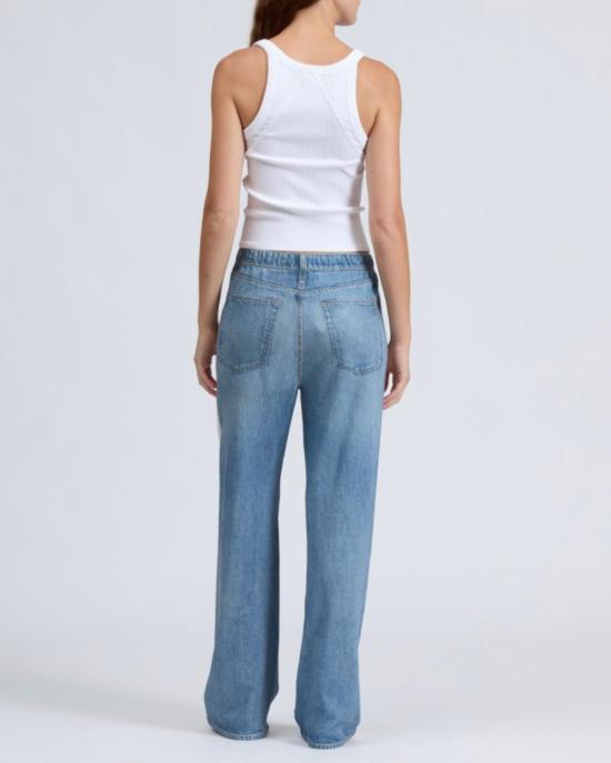  랙앤본 민소매 티셔츠 Rag & Bone Essential Rib Wide String Tank White - RAG & BONE