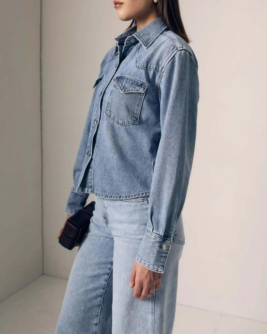  르장 데님 셔츠 마르타 셔츠 데님 - LE JEAN