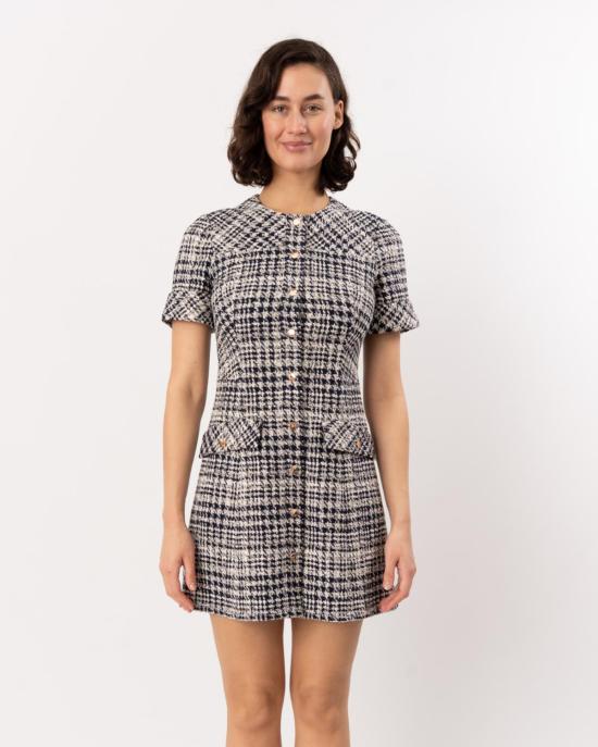  쇼산나 숏 원피스 Shoshanna Haisley 드레스 네이비/아이보리